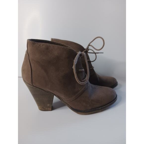 Mia Brown Lace Up Ankle Boots‎ Size 9 - Picture 2 of 7
